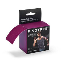 Sports Kinesiology Tape, 5 m x 5 cm, Waterproof Kinesiotape, Extra Strong, High Quality, Elastic Therapy Tape for Sports and Therapy, Aubergine (1)