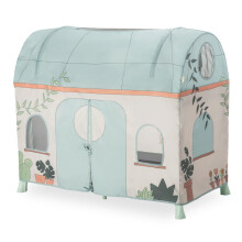 Travel Cot Cover, Plants - Play Tent for Travel Cots with Zipper Hatch & Mesh Windows, Fits All hauck Baby Cots 120cm x 60cm, Role-Playing for