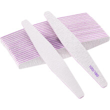 20 Pieces Nail Files Professional Nail File Double Sided Reusable 100/180 Grit for Nail Salons, Nail Art at Home