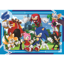 Jigsaw Puzzle Sonic 300 Pieces, Puzzle for Kids, 9+ Years, Made in Italy, 21729