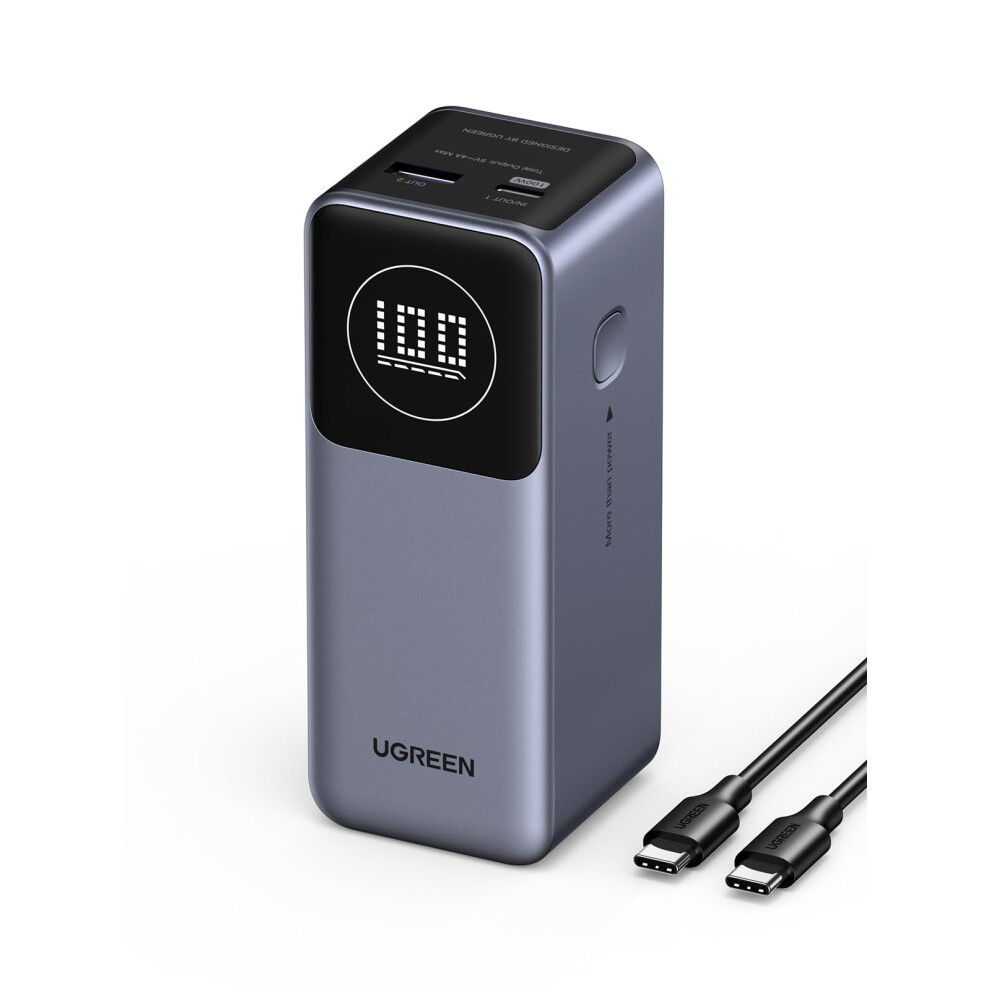 Nexode Power Bank 12000Mah 100W Fast Charging Portable Charger Smart Digital Display Battery Pack Compatible With Iphone Air/17/16, Galaxy S25, Ipad 6941876235261