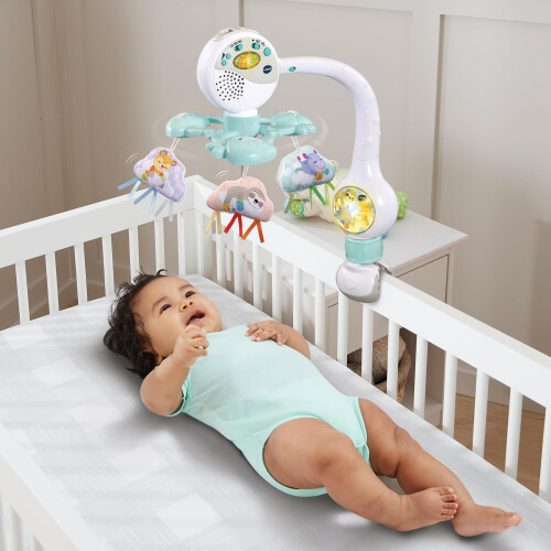 VTech Cloud Mobile Cute Mobile with Night Light and Sensor for Children from 0-2 Years 1
