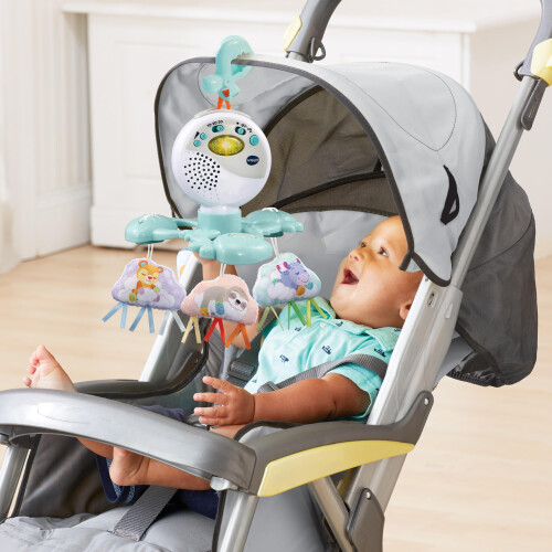 VTech Cloud Mobile Cute Mobile with Night Light and Sensor for Children from 0-2 Years 2