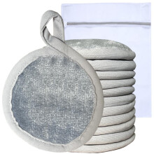 Reusable Makeup Remover Pads Microfiber Face Cloths Cleansing Facial Cloths with Laundry Bag for Face, Eye, Lips - Reusable Wipes 5 x 5 inch 12 Pack