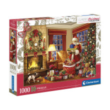 Jigsaw Puzzle Collection - Santa's Visit 1000 Pieces - Puzzle For Adults 14-99 Years, Gift For Men/Women, Made In Italy, 81497