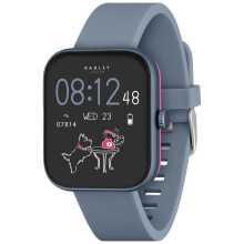 Series 32 Smart Watch for Women with Bluetooth Call, Health Fitness Tracker, 1.80”, Heart Rate, Sleep tracking, Blue Silicone Strap, IP68 Waterproof