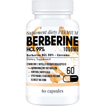 Berberina HCL al 99% con curcumina, 60 capsule