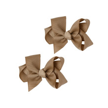 3 Tum Grosgrain Slips för Små Flickor - Set om 2 (Taupe)
