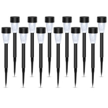 12Pcs Outdoor Solar Lights Garden Lights Solar Powered Lamp Lantern Waterproof Landscape Lighting