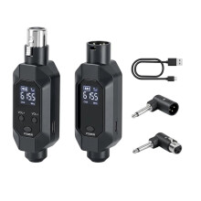 XLR Wireless Transmitter and Receiver, 500ft XLR Wireless Dynamic Mic Wireless Audio Adapter for PA Mixer,Church, Stage