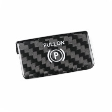 Real Carbon Fiber Electronic Handbrake Parking P Button Cover Trim for Charger 2024-2026 Interior Accessories