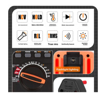 Victor 9825 2500V High-Voltage Multimeter 5999Counts HD Backlit Display NCV/T-RMS/REL Multi-Functional Efficient Tester