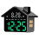 Voice Control Digital Alarm Clock Date Week Brightness Adjustment Electronic Table Clock with Night Light 12/24H 1