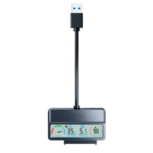 Novo Cabo Adaptador Conversor USB 3.2 para para HDDs e SSDs de 2,5" e 3,5", Leitor de Disco Rígido Externo com Display