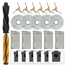 24 Delar för X60 Max Ultra Robotdammsugare Reservdelar Huvudsidoborste HEPA-Filter Mopp Dammpåse Tillbehör