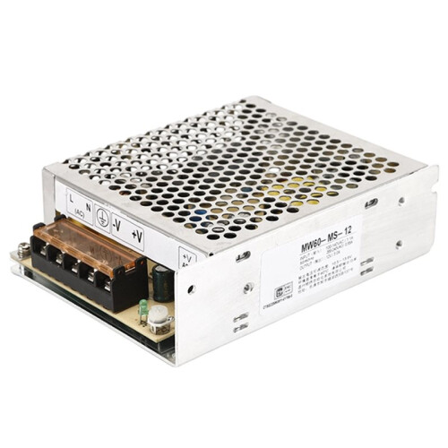12V 5A 60W Switching Power Supply Module - High Power  Regulated Output with Protection for LED Strips, DIY Projects 1