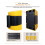 Fixed Wall Mount Retractable Belt Barrier "Caution - DO NOT Enter"16.4 Feet Belt Expansion Band Guardrail Warning Tape 1