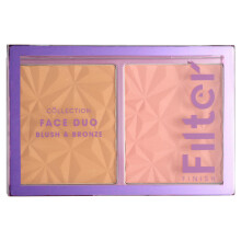 Cosmetics Filter Finish Face Duo, Sculpt and Glow, Blush and Bronzer Palette,10g
