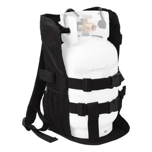 Propane Tank Backpack Carrier for 5LB or 10LB Cylinders - Comfortable Backpack-Style Cylinder Bag 1