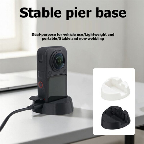 For  X6 Camera Support Base Desktop Non-Slip Holder Stand Portable Car Fixed Shooting Bracket Accessory Black 1