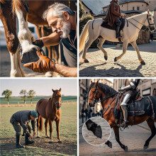 Hoefverbandset: Ademend Katoenen Verband en Wondbeschermend Verband voor Paardenhoefverzorging en Herstel Na Blessures