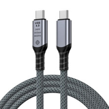 8K USB4 Type-C Cable USB4 Type-C Male to Male Extension Cable 240W PD 40Gbps Data 8K Video Casting Cord 1M