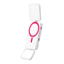 GL01 Magnetic Fill Light Adjustable Dual-Side Selfie Light 2700-6500K Dimmable Clip- Phone Light for Live Vlog White