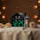 Voice Control Digital Alarm Clock Date Week Brightness Adjustment Electronic Table Clock with Night Light 12/24H 6