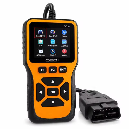 V516 Car OBD2 Scanner - Engine Fault Code Reader with Live Data O2 Sensor Test Automotive Diagnostic Tool