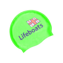 RNLI x Zoggs Silicone Swim Cap, Comfortable Adult Swimming hat, Non-Slip lining Adult Swimming Hat, Shaped Swimming Cap, Chlorine Beating Zoggs Swim