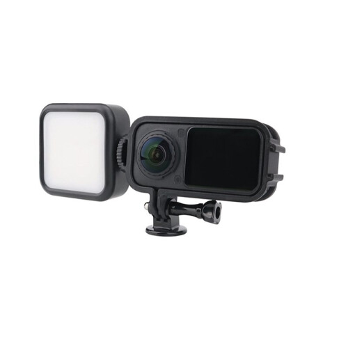 For  X6 Camera Expansion Frame Cold Shoe Mount Protective Cage Case with Tripod Screw Horizontal Frame Black