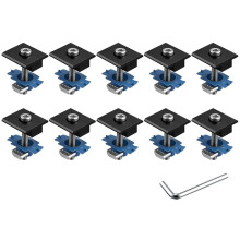 10 Stück Solarmodul-Mittelklemmen für 30 mm/35 mm Solarmodulrahmen, Montagesatz Aus Aluminiumlegierung für Dächer