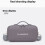 Carrying Case for  X6, Protective Carry Case with Shoulder Strap Hard Shell Storage Bag for Travel Case Gray 2