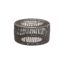 Rattan Lamp Shade, Boho Woven Lampshade for Pendant Light Chandelier Floor Lamp Black S