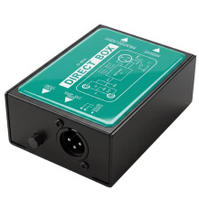 New Single Channel Passive DI-Box Direct Injection Audio Box Balanced & Unbalance Signal Converter XLR TRS Interfaces