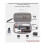 Carrying Case for  X6, Protective Carry Case with Shoulder Strap Hard Shell Storage Bag for Travel Case Gray 3
