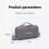 Carrying Case for  X6, Protective Carry Case with Shoulder Strap Hard Shell Storage Bag for Travel Case Gray 8