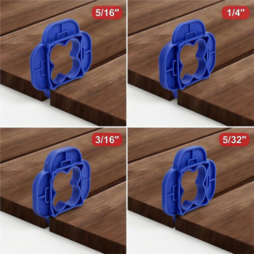 24pcs Wood Board Plastic Spacer Rings - Decking Shim Leveling Washers for Construction, Flooring, and DIY Projects 1