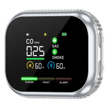5-in-1 Portable Air Quality Monitor Air Quality Monitors Indoor Carbon Monoxide Detectors for RV Car Travel US Plug