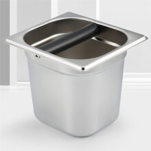 Coffee Knock Box Espresso Dump Bin Stainless Steel Anti-Slip Waste Bucket