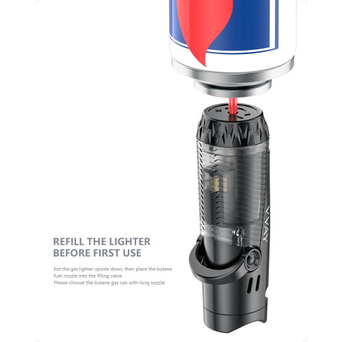 Jet Lighter Butane Refillable, Sold without Gas 2