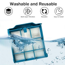 4PCS Base Station Filters Compatible with V10 Konical + Auto-Empty Dok /V10 Optic + Auto Empty Dok Vacuum Replacement Parts