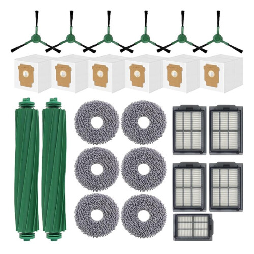 Accessories Kit for    405 Combo/505 Combo Robot Vacuum Cleaner,Include Main Brushes,Dust Bags Mop Pads