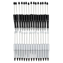 30Pcs Bead Stringing Pen, Black White Gel Pen for Journaling Drawing Hand Writing DIY Art Supplies