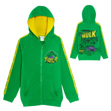 The Incredible Hulk Boys Hooded Jacket Green/Yellow 3-4 Years