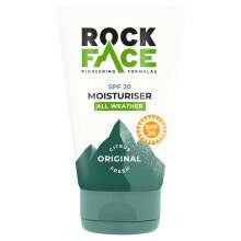 Rock Face Mens Moisturiser - SPF 20 Face Cream, Protect from UVA and UVB Rays, 100ml, Energising Skincare, Fast Absorbing & Non-Greasy, Fresh Citrus