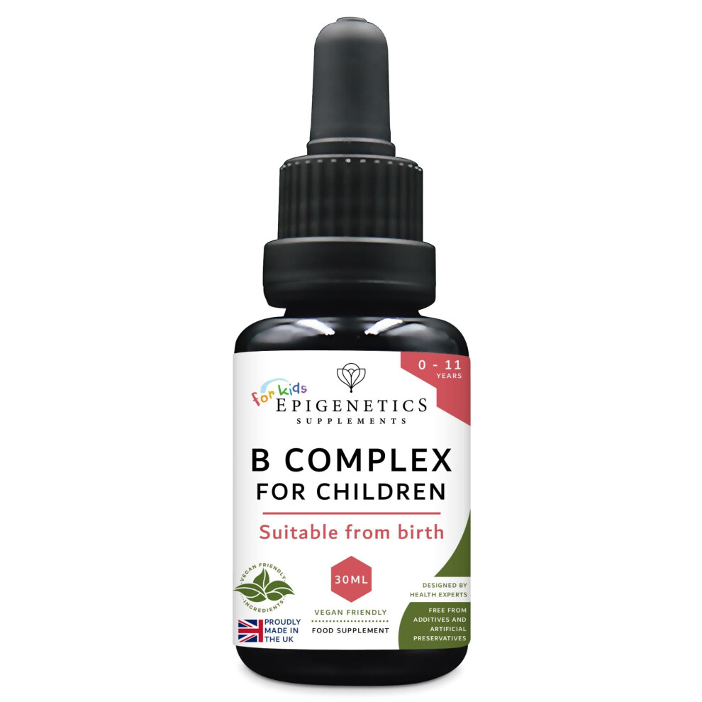 Vitamin B Complex Liquid Drops for Children 30ml 9 B Vitamins Sugar Free - Image 3