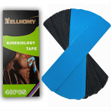 40Pcs Kinesiology Tape, Hypoallergenic and Waterproof Physio Sport Tape?Original Cotton Elastic Premium Athletic Tape for Muscle Pain Relief and Joint