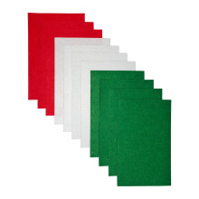 Stiff Felt Sheets, 11 Pcs Felt Fabric, 17.7828.7cm Colour Fabric Square for Crafts, Craft Material for Sewing(Christmas Series Colours)