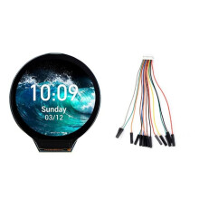 Waveshare ESP32-C6 1,28-Zoll-LCD-Display-Entwicklungsboard 240x240 65K Farben Unterstützt 2,4-GHz-Wi-Fi 6 BLE 5 Bare Screen